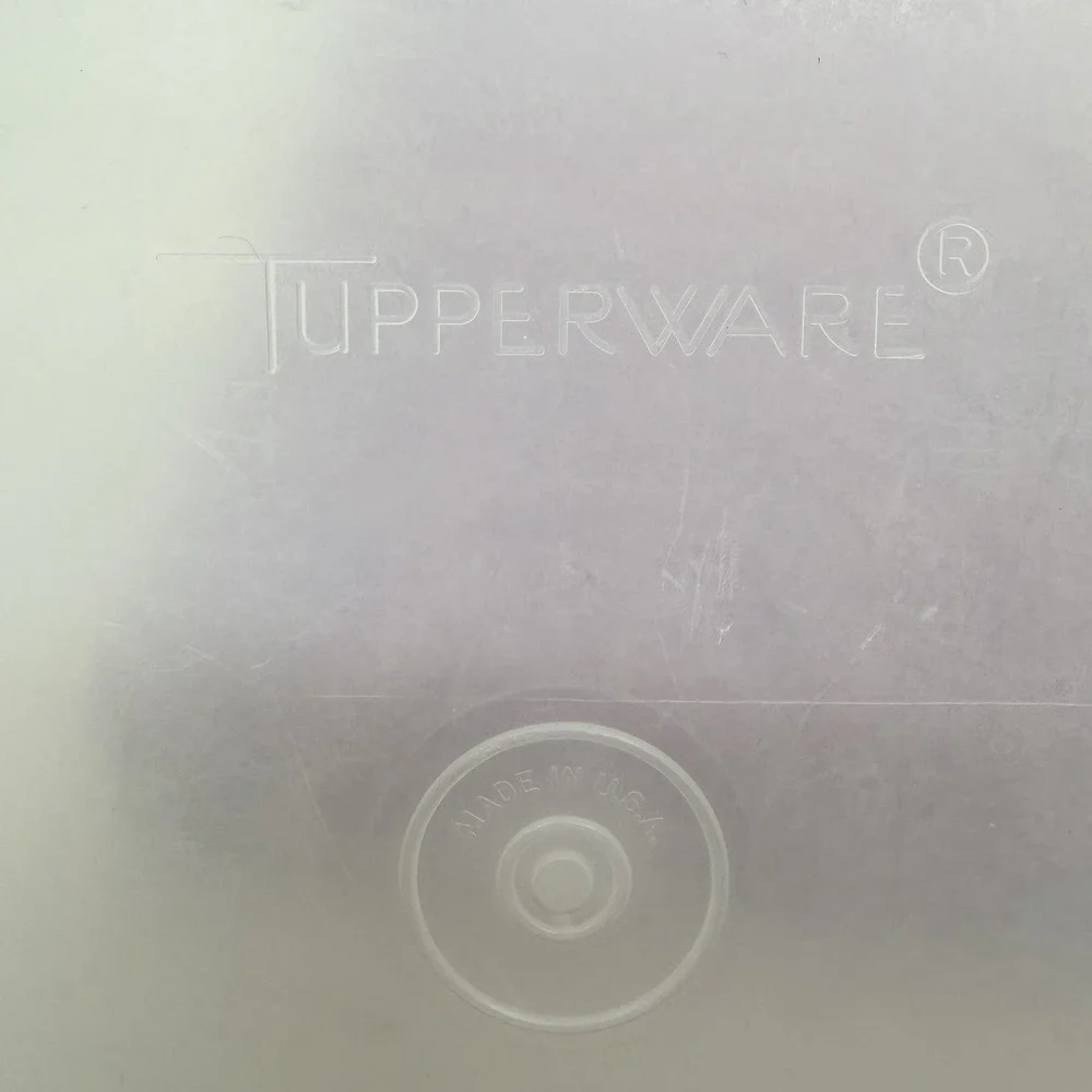 Tupperware red orange
